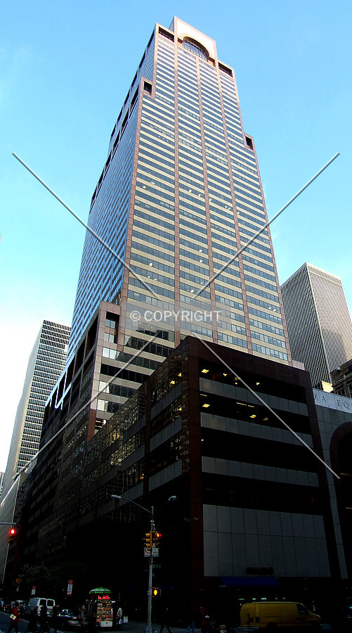 View from the northwest at 7th Avenue and 52nd Street