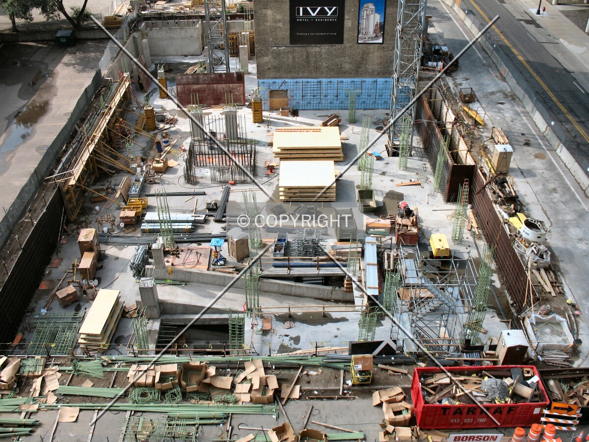 Site view from the Leamington Ramp