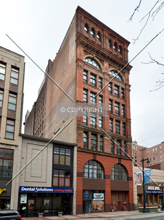 View from the northeast on Market Street