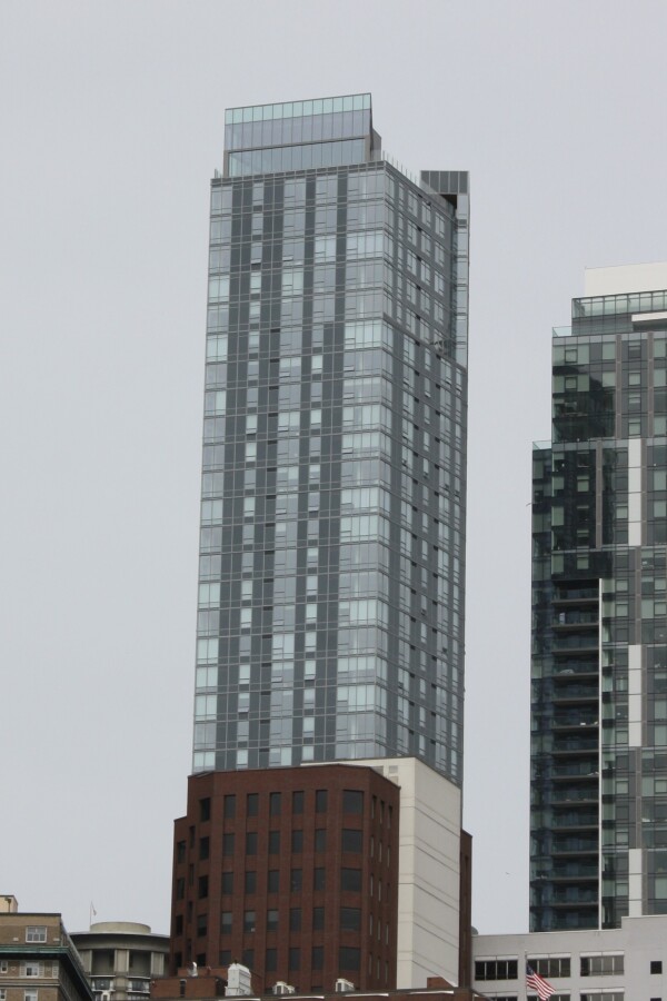 Looking east from the waterfront