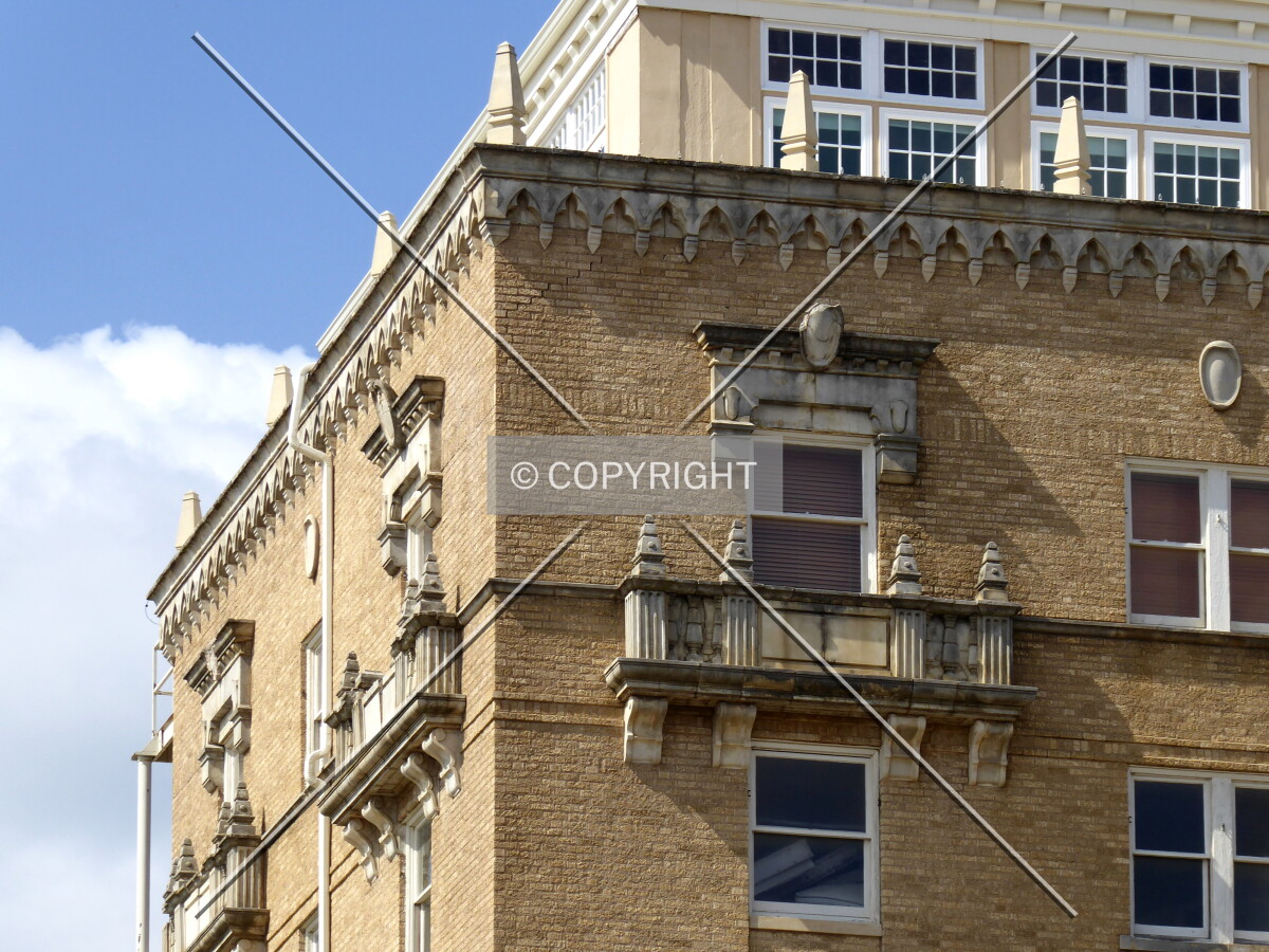 Southwest corner detail