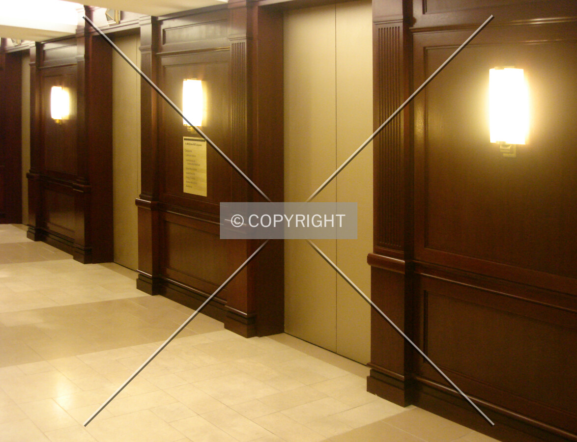 In front of the elevators; typical floor
