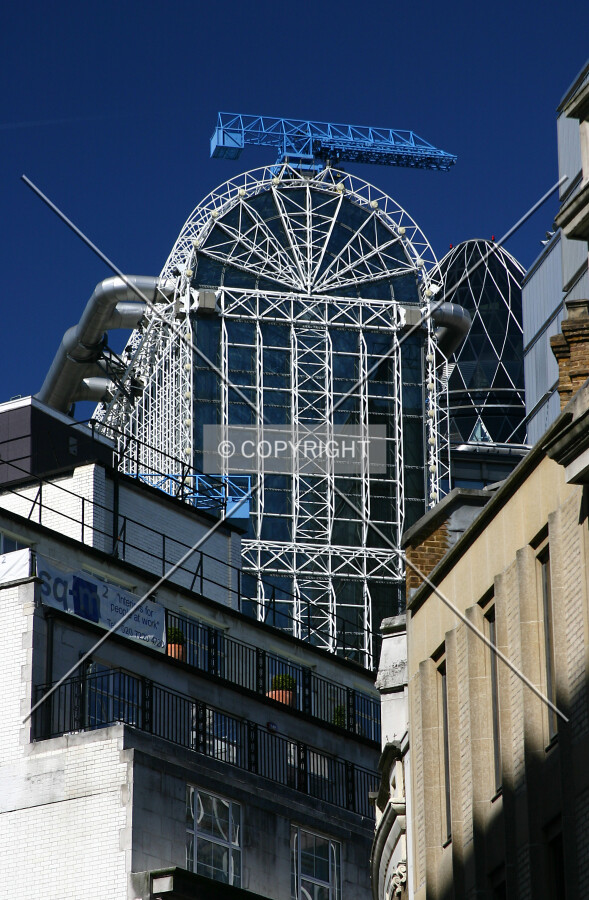 View north of the top of the atrium