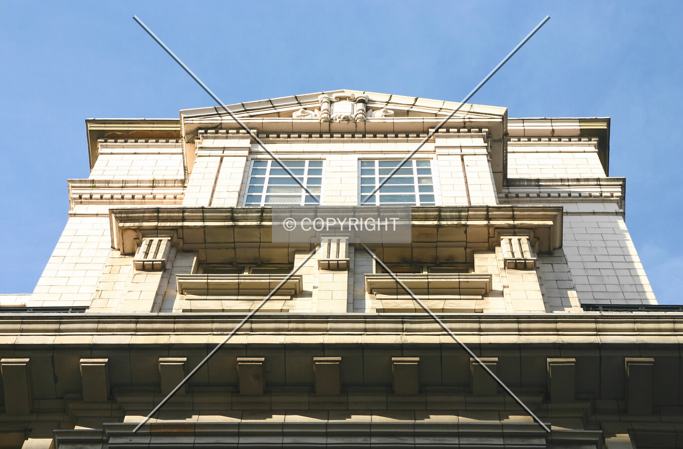 Looking up the mid section from Glasshouse Street