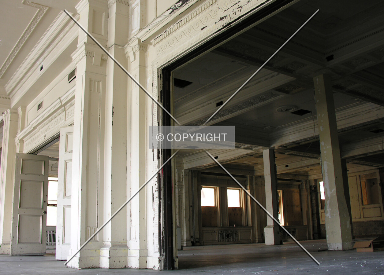 The old dining hall before being restored into the South Room