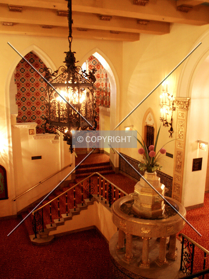 Looking down on the Spanish Court