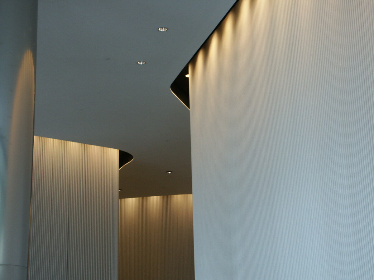 Entrance area ceilings and walls
