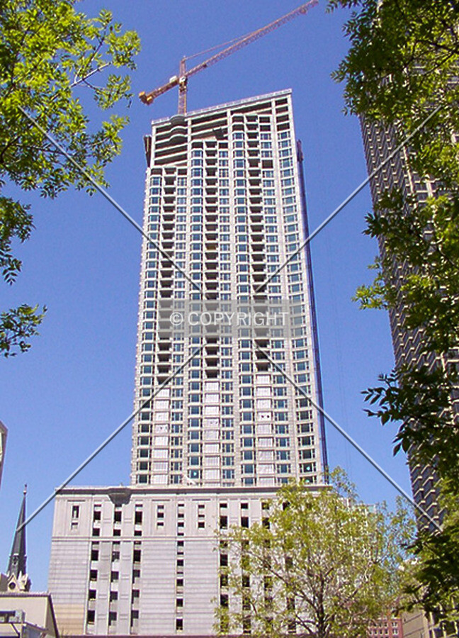 View from Erie Street looking north - 5 May