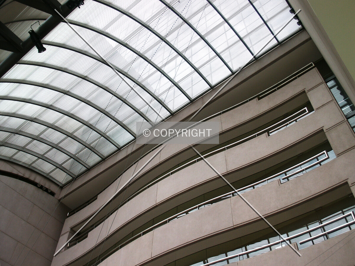 Looking up the front atrium
