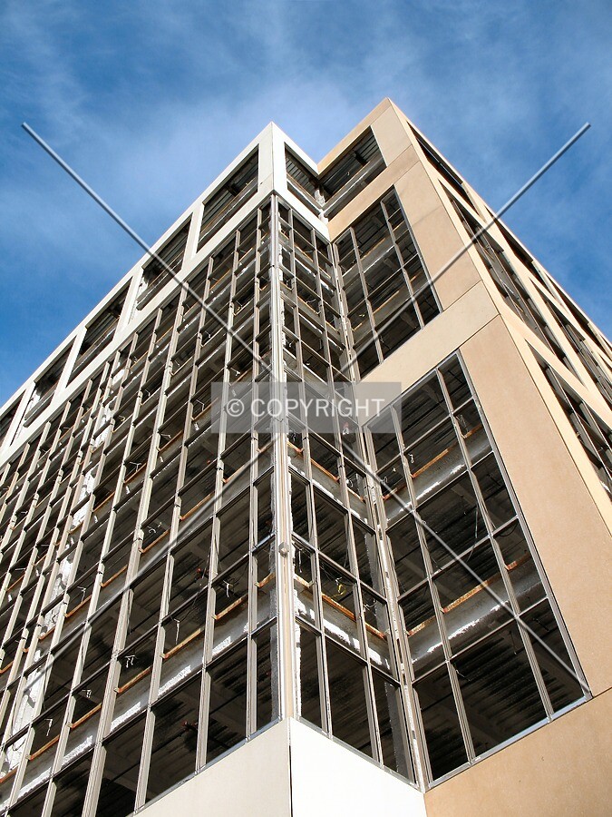 Looking up the south corner