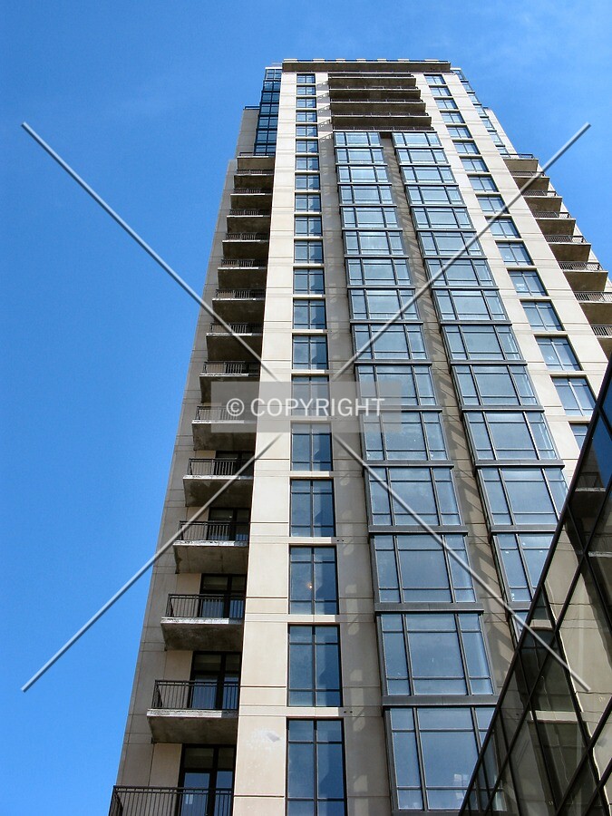 Looking up from 2nd Avenue South, just north of the new skyway