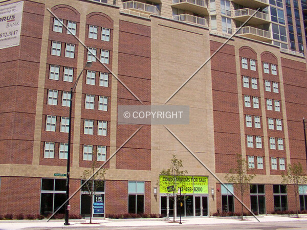 Base of the building, Ontario Street side