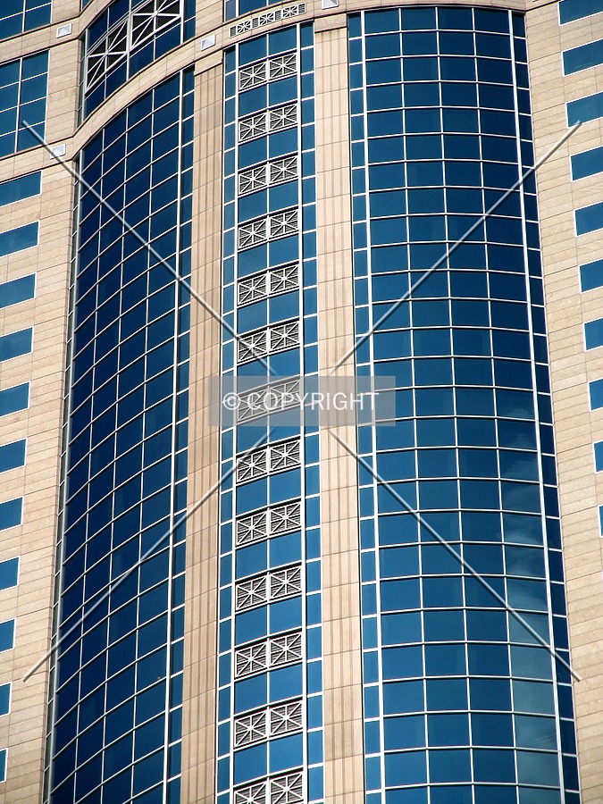 Detail of the facade on the west side