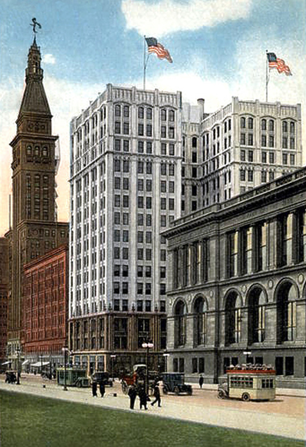Vintage view from the northeast showing original construction