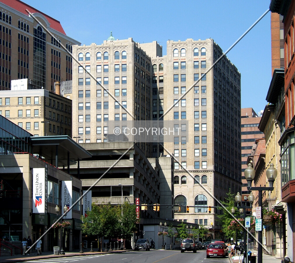 View from the southwest along Pearl Street