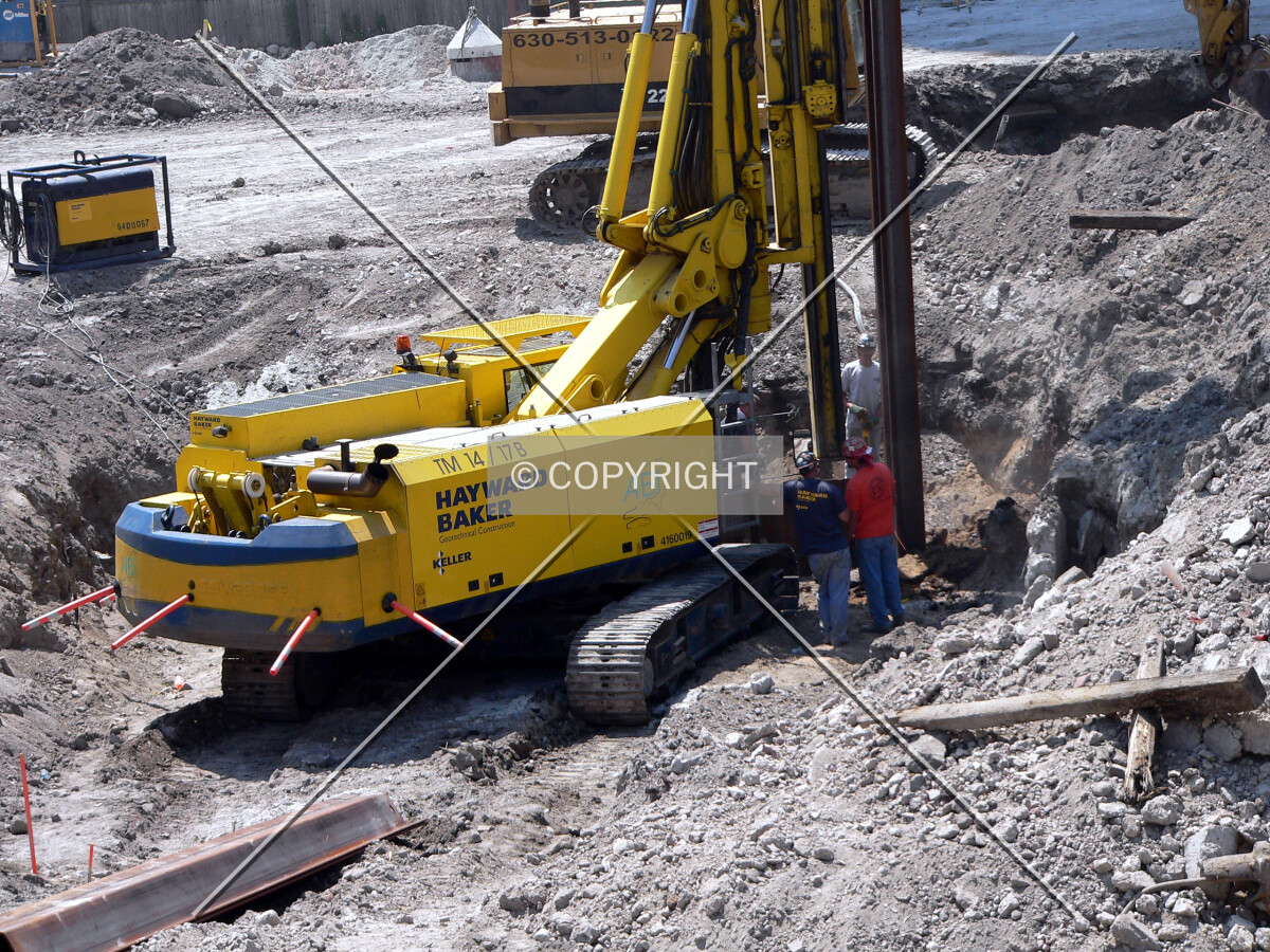 Driving steel sheeting