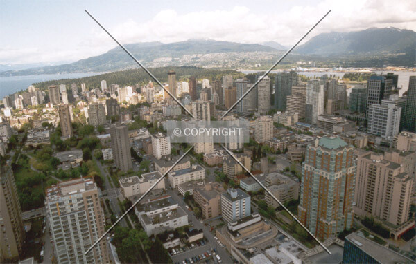 As seen from the roof of One Wall Centre