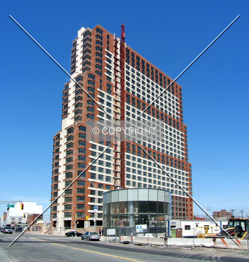 View from the southeast on Columbus Drive