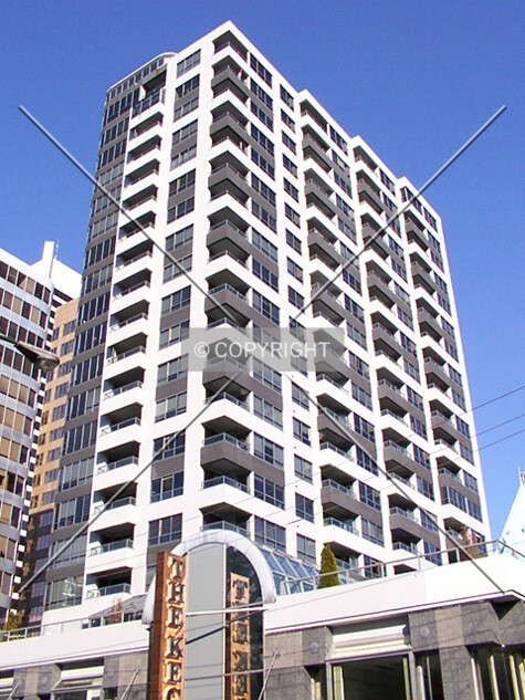 Looking up from the west
