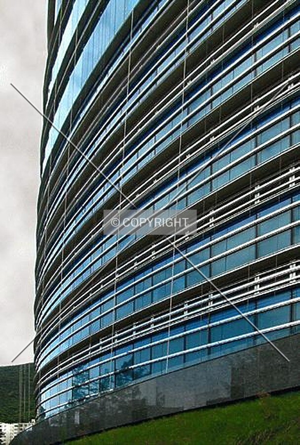 Highcliff - facade detail at lower podium level
