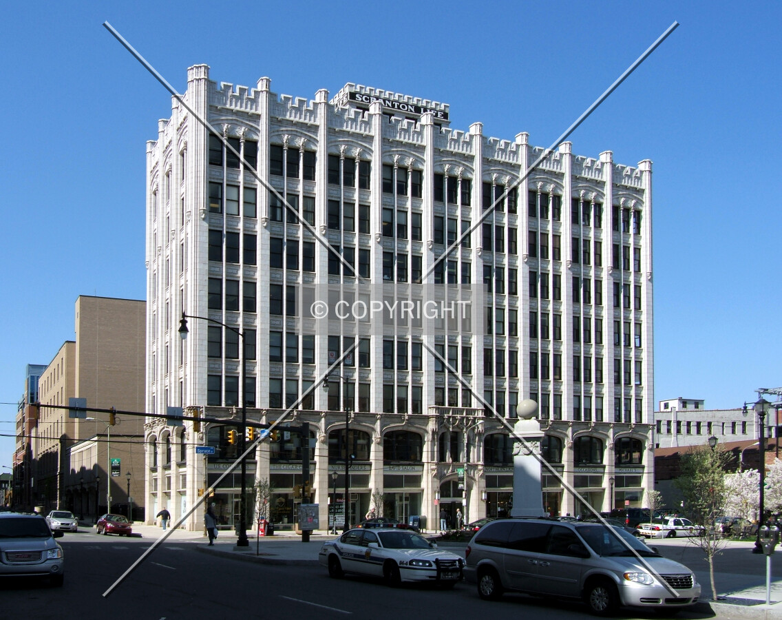 View from the northeast on Adams Avenue