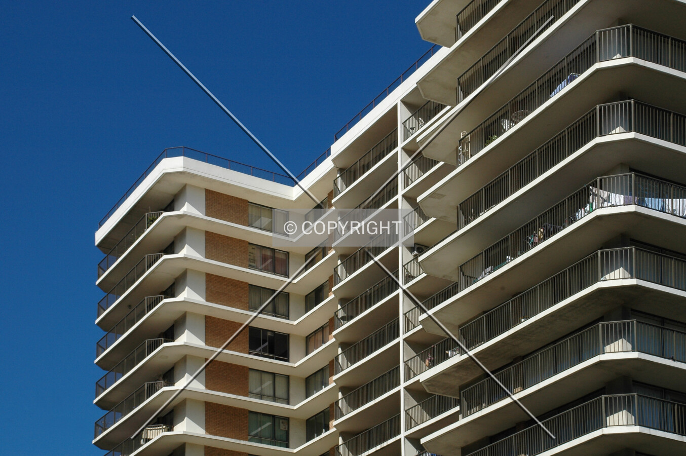 Balconies on the north side
