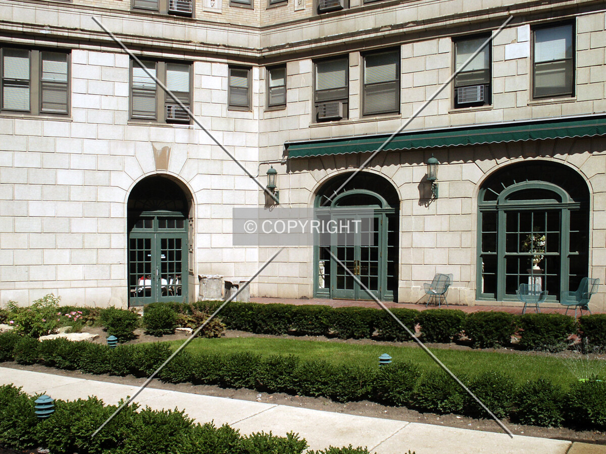 Northwest corner of the courtyard