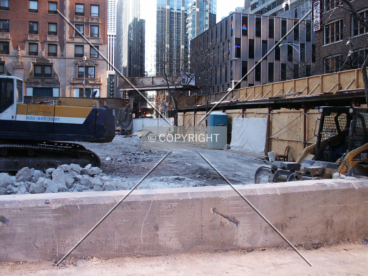 Looking north from the alley near St. Clair Street