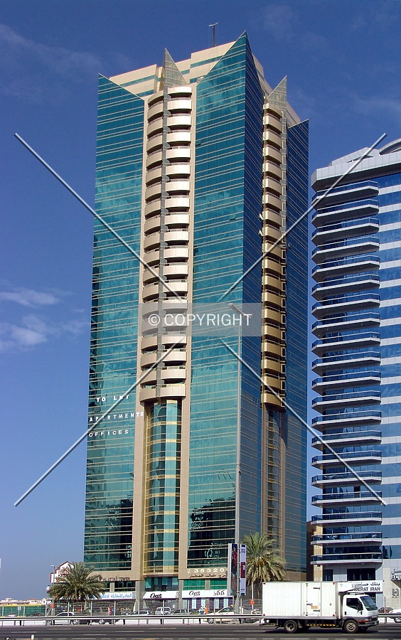 View from across Sheikh Zayed Road