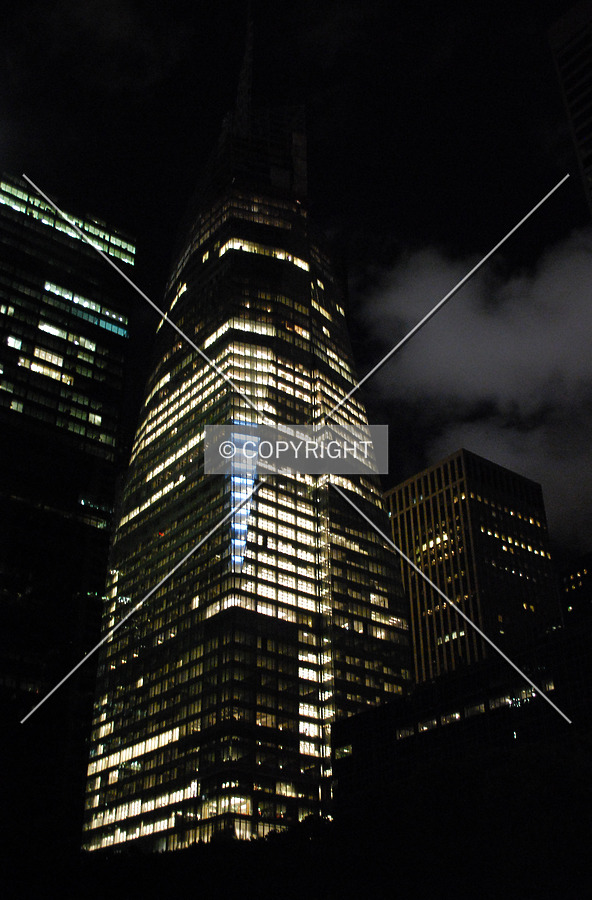 View of the southwest corner at night