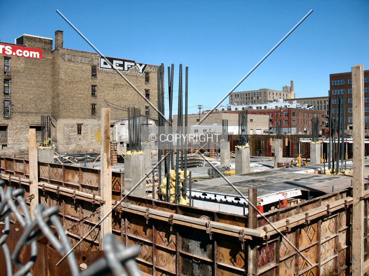 View to the north across the site