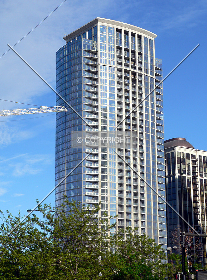 View to the southeast from the corner of Roosevelt Road and Michigan Avenue