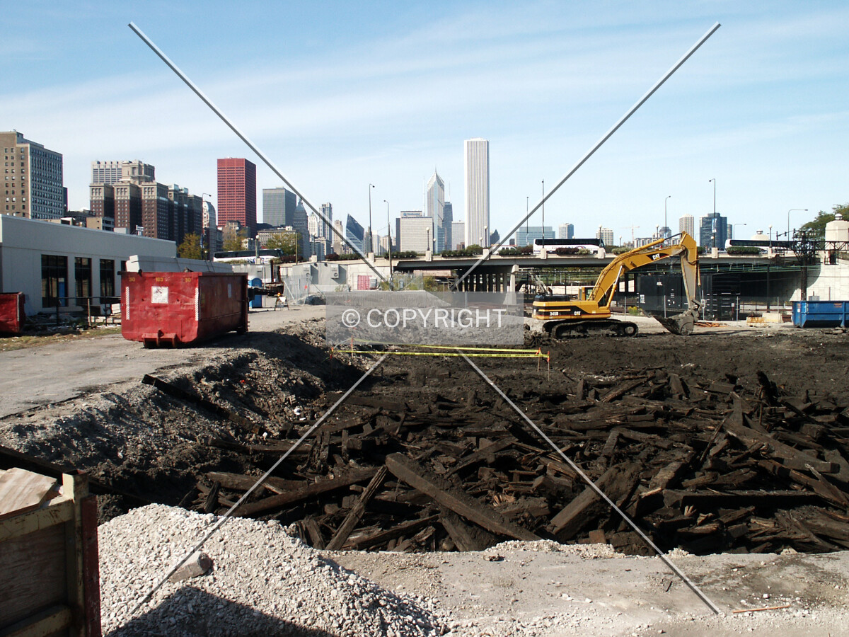 West side of the site