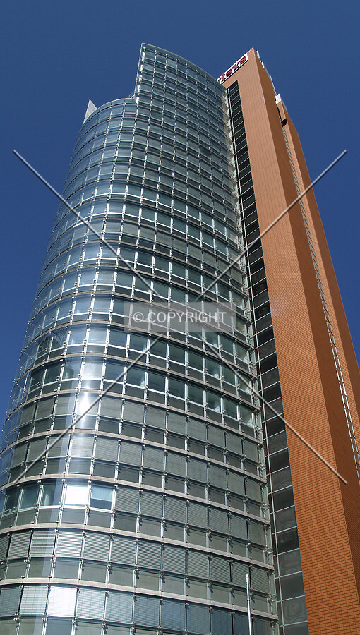 Looking up from the east