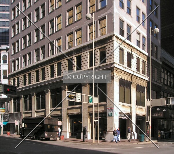 Base of the southwest corner