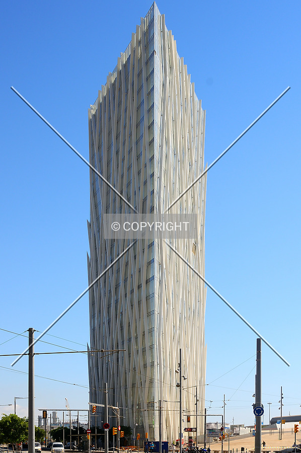 The facade features branches which work as antenna