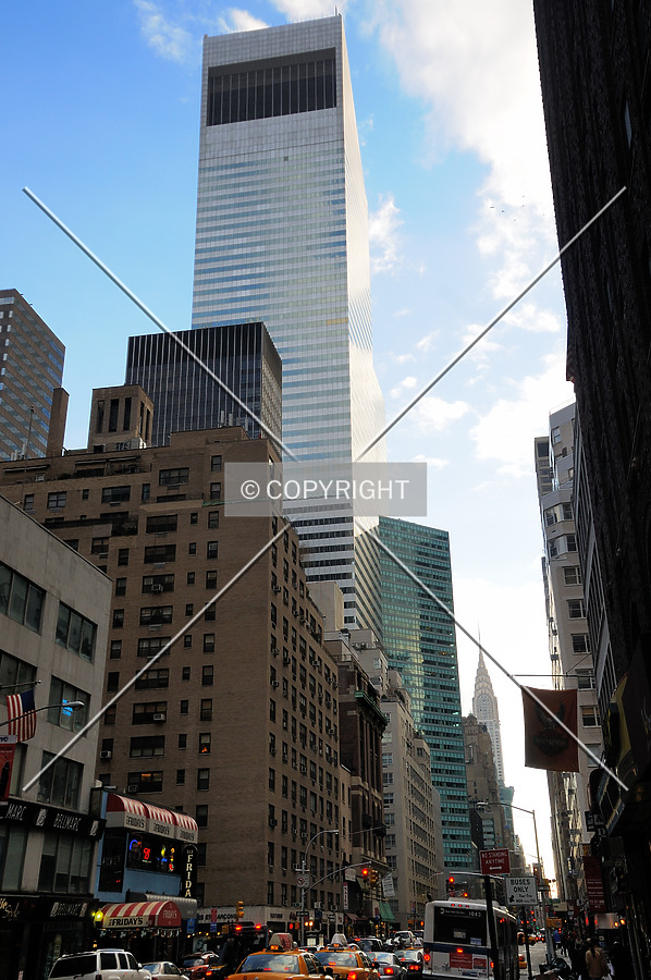 View of the building with the Chrisler Building in the background