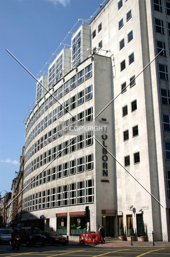 View from High Holborn of the Southampton Row façade