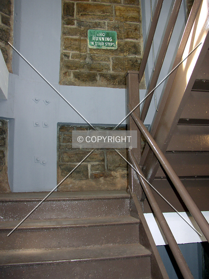 Stairway inside the pedestal