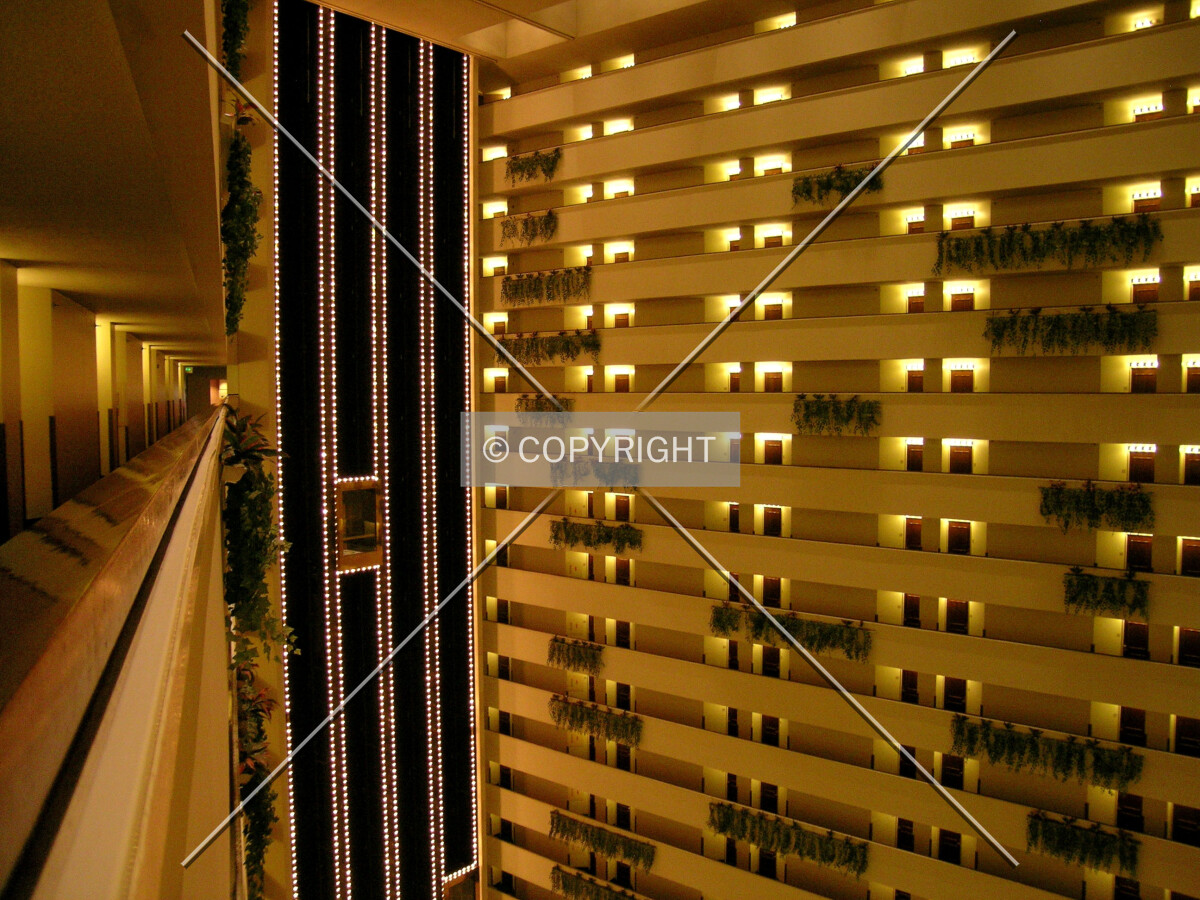 Looking towards the elevators