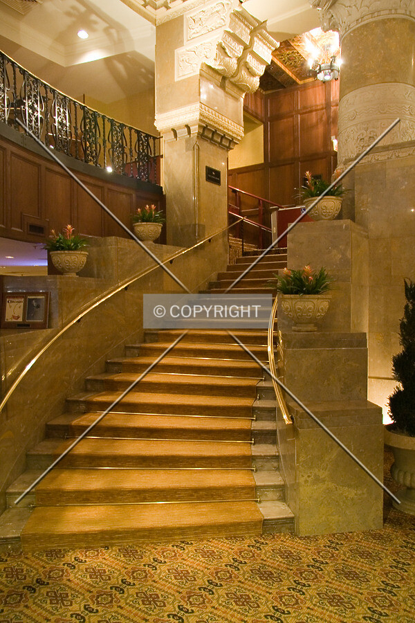 Stairs in the lobby