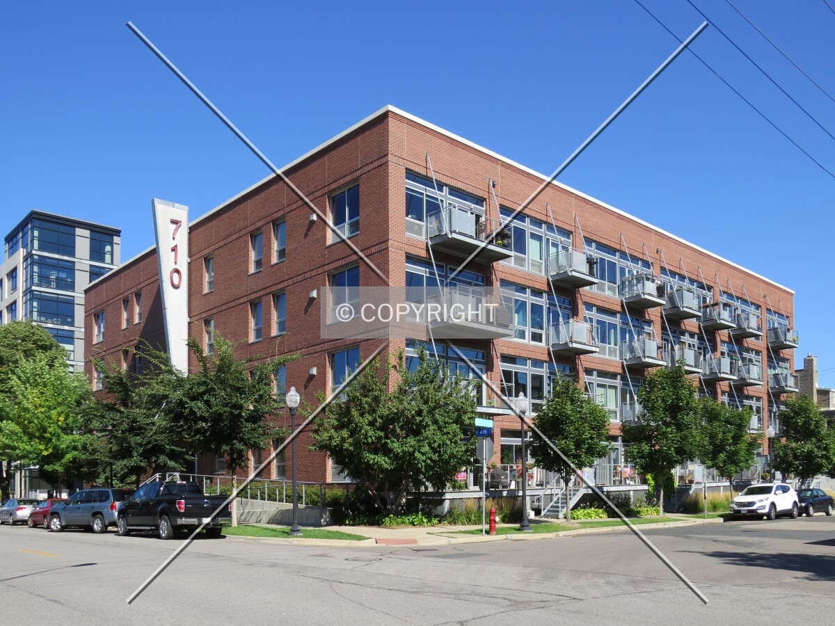View to the north across 4th Street North