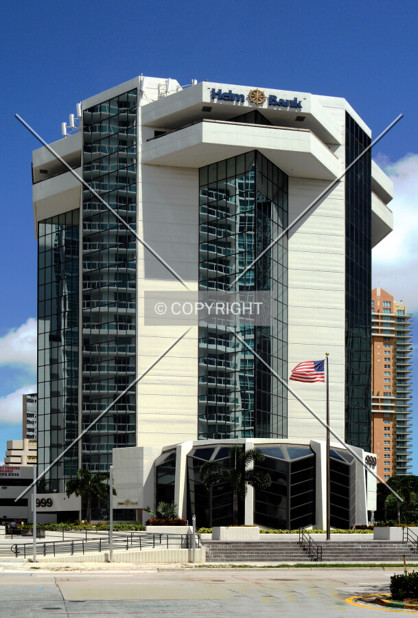 View from the west across Brickell Avenue