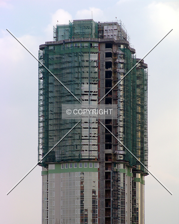 The upper floors as seen from the north