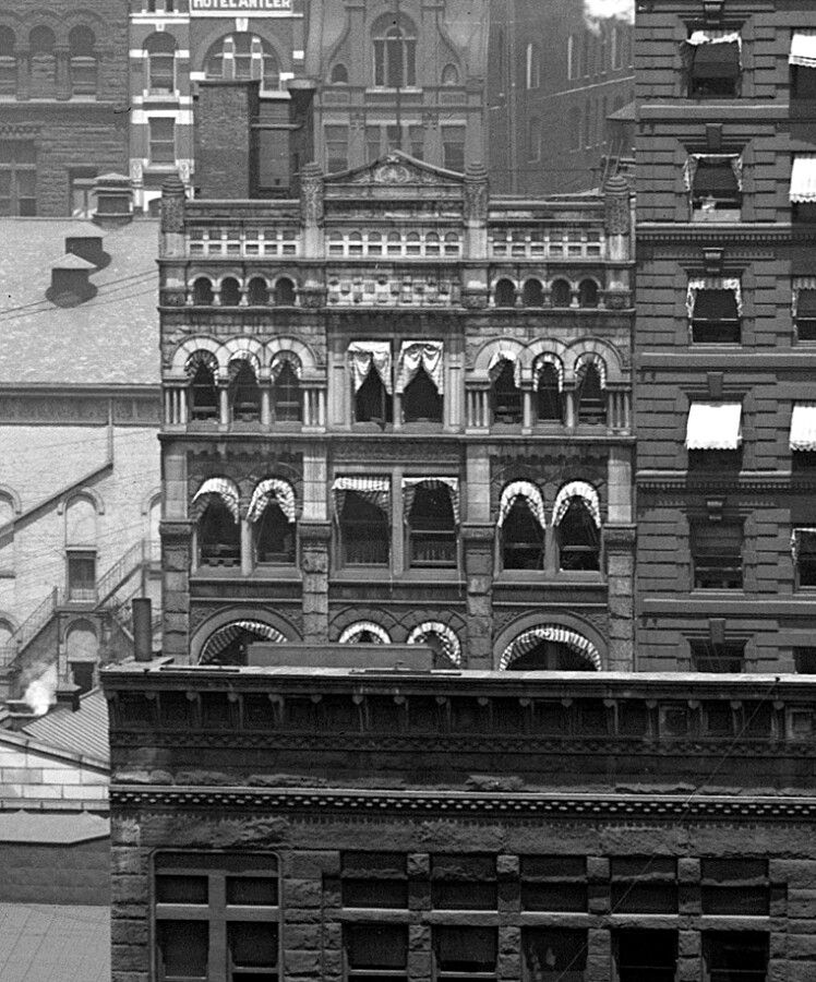 Upper stories from the south
