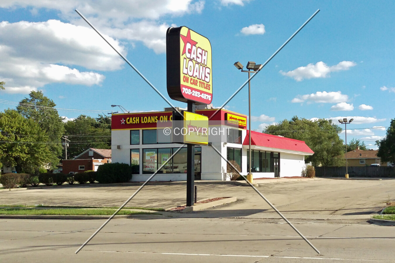View from the northwest; September 13, 2015