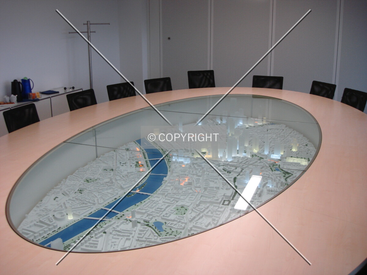 Model of the city of Frankfurt