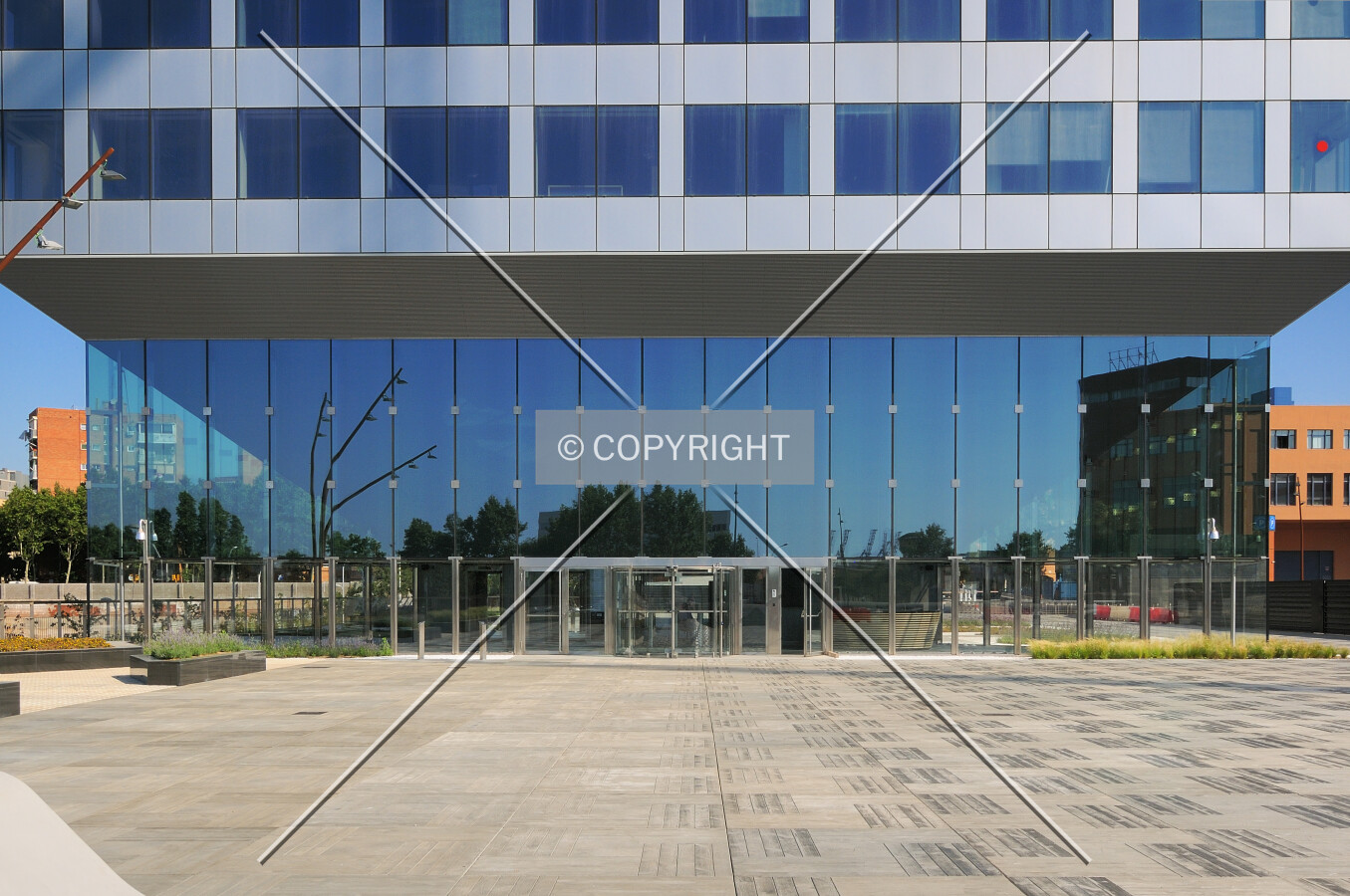 View of building's main entrance