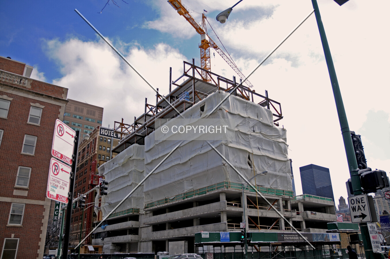 Looking southeast from LaSalle Street