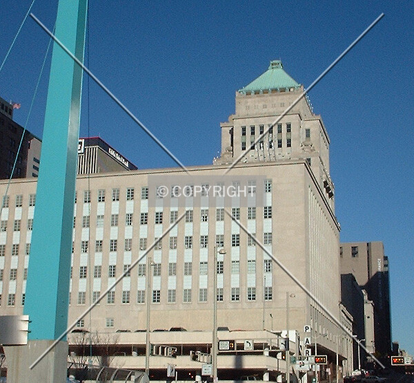 View to the north along Main Street, from Bridge over Fort Washington Way